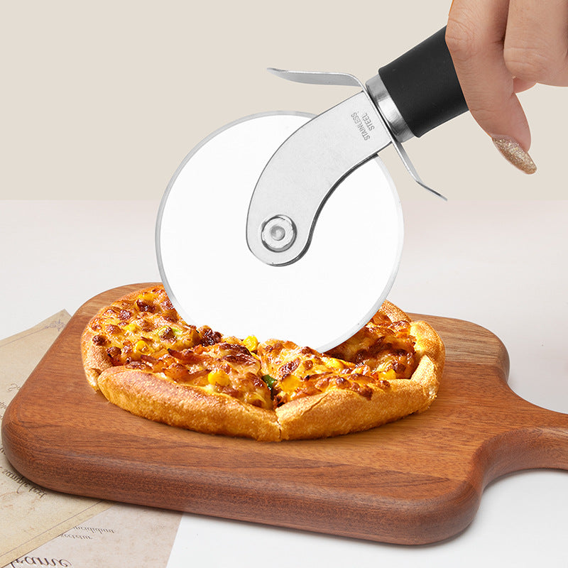 LIIGEMI Professional Pizza Cutter Wheel – Heavy-Duty Stainless Steel Blade | Effortless Cutting for Thick Crust, Deep Dish & Frozen Pizza | Non-Slip Ergonomic Handle | Dishwasher Safe & Rust-Proof
