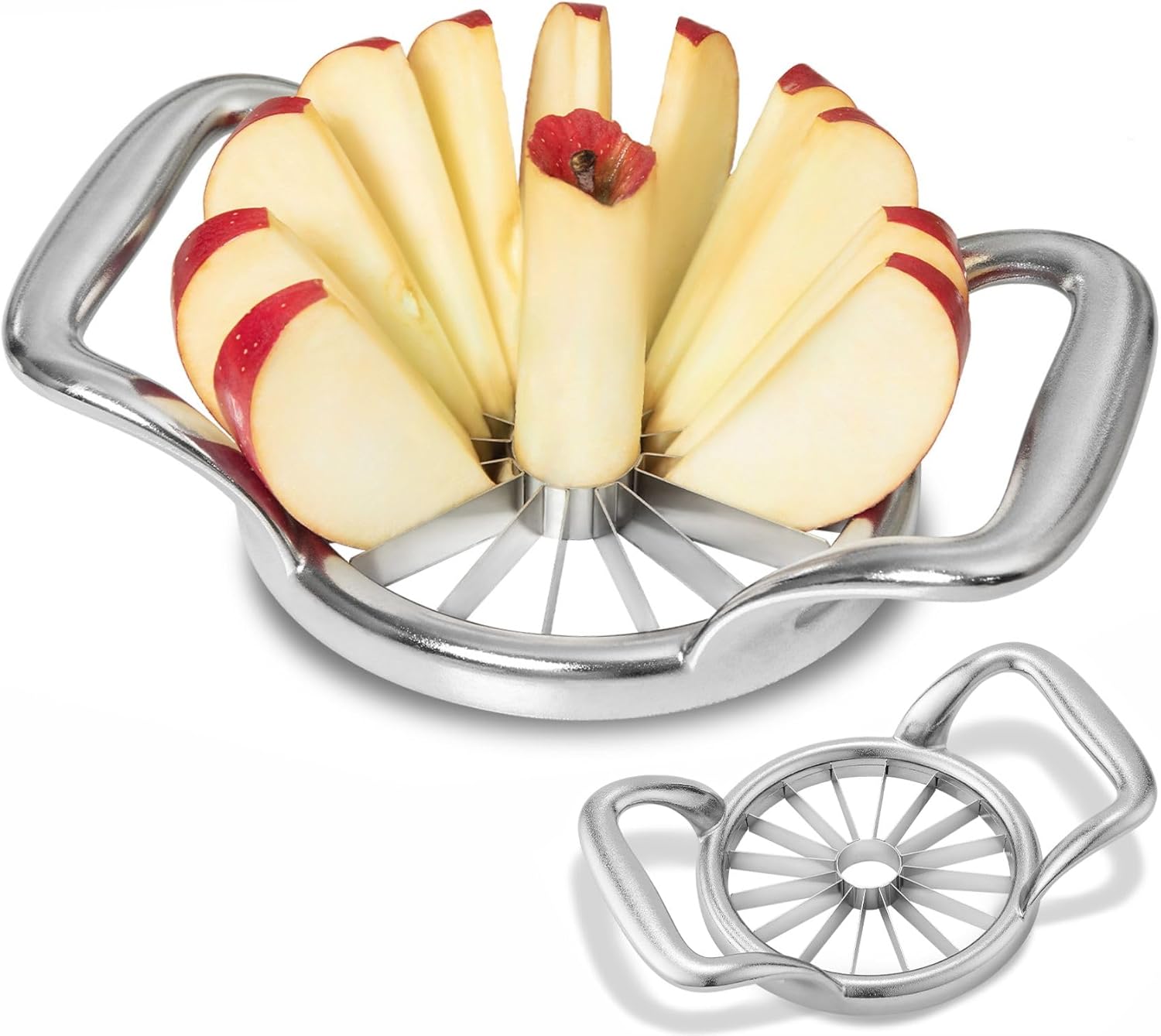 LIIGEMI 5.5 Inch Extra Large Apple Slicer,16-Slice Thin Apple Slicer and Corer,Cutter, Divider, Wedger for Fruits and Vegetables,Sharp and Sturdy,Easy to Use