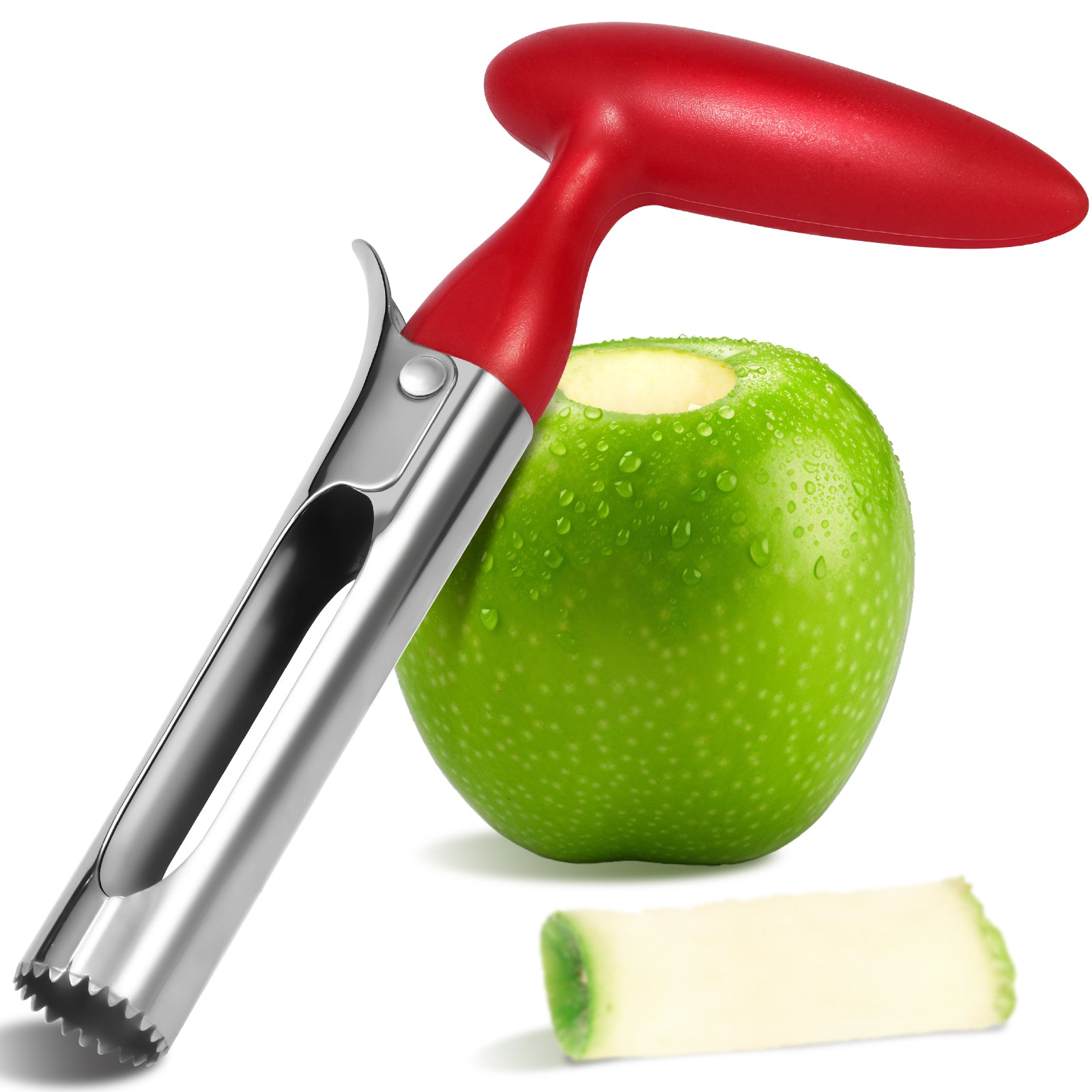 LIIGEMI Apple Corer Tool with Sharp Serrated for Pears，Premium Apple Core Remover ，Easily Core Fruits ，Fruit Flesh Separator Apple Core Puller