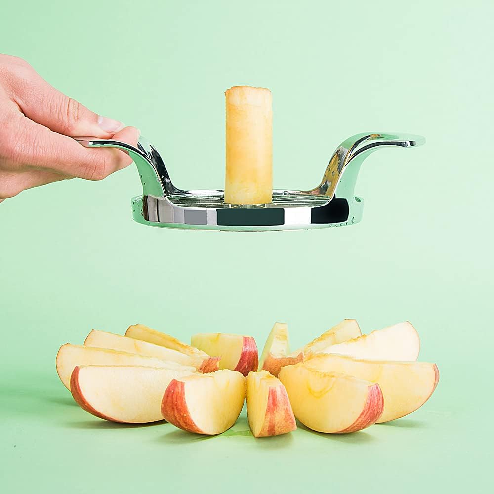 12-Blade Extra Large Apple Slicer: Time-Saving, Heavy Duty, Easy to Use.