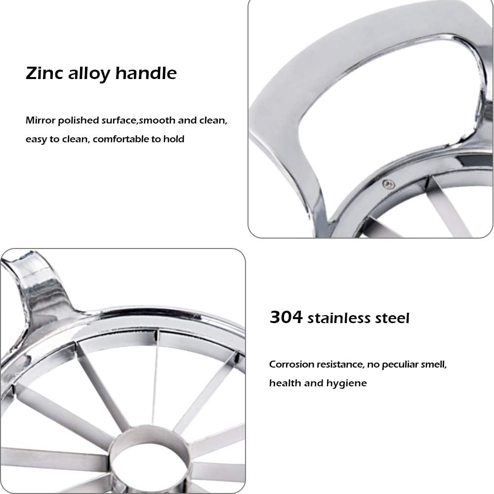 12-Blade Extra Large Apple Slicer: Time-Saving, Heavy Duty, Easy to Use.