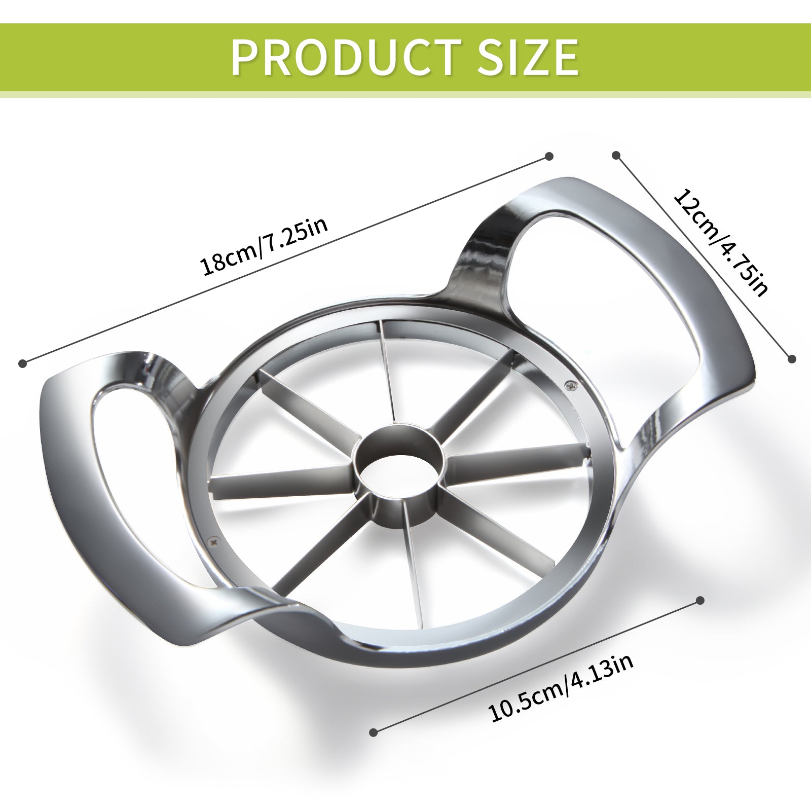 8-Blade Time-Saving Apple Slicer: Sharp, Sturdy, Easy to Use.