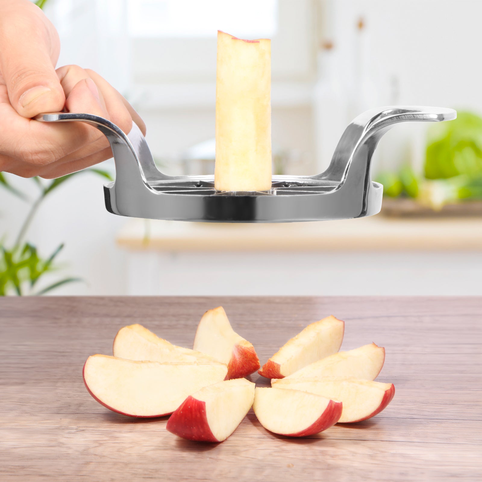 8-Blade Time-Saving Apple Slicer: Sharp, Sturdy, Easy to Use.