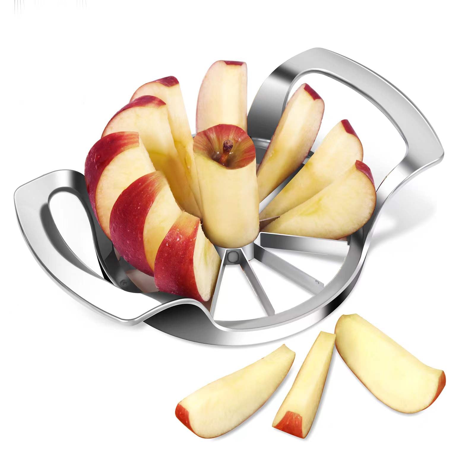 8-Blade Time-Saving Apple Slicer: Sharp, Sturdy, Easy to Use.